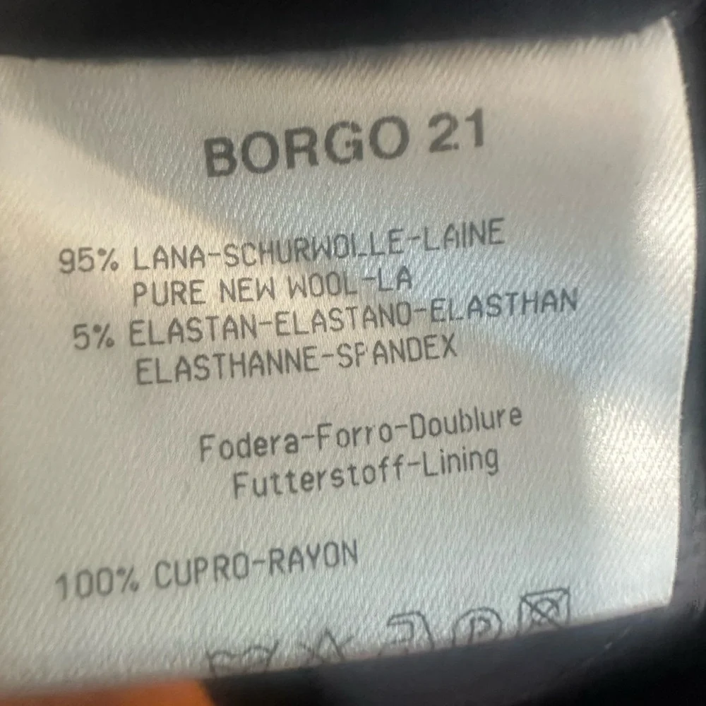 Giorgio Armani Borgo 21 Wool Blazer Jacket 42 IT Navy Blue Made in Italy - Picture 5 of 9